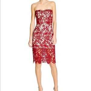 Olivaceous Strapless Lace Dress Size M